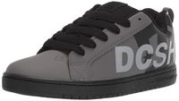 DC Men's Court Graffik Se Skate Shoe, Grey/Black/Grey, 7 M US