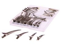 Shapenty Silver Metal DIY Alligator Teeth Prongs Hair Clips Clamps Holders for Arts Crafts Projects, Dry Hanging Clothing, Office Paper Document Organization, 4 Sizes (3.5cm, 4cm, 4.5cm, 6cm), 28PCS