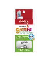Playtex Diaper Genie Carbon Filter, Ideal for Use with Diaper Genie Complete, Odor Eliminator, 4 Pack