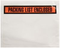 Sales4Less Packing List Envelopes 7.5" X 5.5" Pouches Invoice Enclosed Adhesive Bags Pack of 500