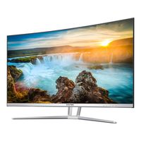 VIOTEK NB32CW 32-Inch LED Curved Professional Monitor, Bezel-Less Samsung VA Panel, 75Hz 1080P Full-HD FreeSync VGA HDMI VESA, Updated Version (White)