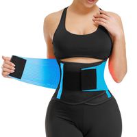 VENUZOR Waist Trainer Belt for Women - Waist Cincher Trimmer - Slimming Body Shaper Belt - Sport Girdle Belt (UP Graded) (Z1-Sky Blue, XL)