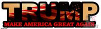 2 pcs - Donald Trump Make America Great Again Support our President Vinyl STICKER / DECAL USA Flag cute, funny and nice for car, laptop, ipad, mac, truck, iphone and personal staffs