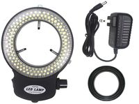 LED-144-ZK Black Adjustable 144 LED Ring Light Illuminator for Stereo Microscope (Black)