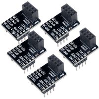 DIYmall ESP8266 ESP-01 Breakout Board ESP-01S Breadboard Adapter PCB Board for Serial WiFi Transceiver Network Module(Pack of 5pcs)