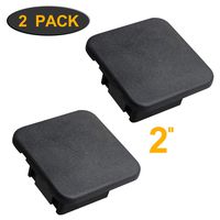 YiePhiot Trailer Hitch Cover, Fits 2 inches Receiver Tube Trailer Hitch Plug Compatible for Toyota Mercedes Mopar Audi F150 Ford GMC Truck Chevy (2 Pack)