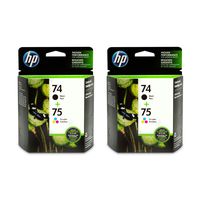 74 | 2 Ink Cartridges | Black, Tri-Color | CB335WN, CB337WN - 2 Pack