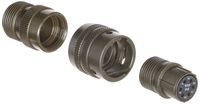 Amphenol Industrial PT06A-10-6S Circular Connector Socket, General Duty, Non-Environmental, Bayonet Coupling, Solder Termination, Straight Plug, 10-6 Insert Arrangement, 10 Shell Size, 6 Contacts