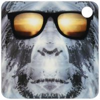 3dRose Bigfoot In Shades Bigfoot or Sasquatch is pictured in style wearing sunglasses - Key Chains, 2.25 x 4.5 inches, set of 2 (kc_19405_1)