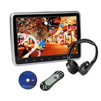CarThree Car DVD Player for Kids 10.1 Inch Headrest DVD Player with IR Headphone 32Bits Games HDMI DVD Player for Car SUV