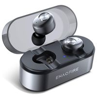 ENACFIRE E18 Pro Bluetooth 5.0 Wireless Earbuds with Wireless Charging Case 3D Stereo Sound Deep Bass IPX7 Waterproof Wireless Headphones, Built-in Microphone