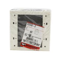 Wiremold V2048-2 STL SWT & RECPT Box 2G 2000 Ivory, White