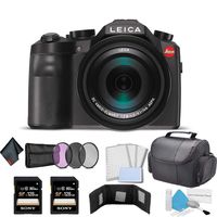 Leica V-Lux (Typ 114) 20 Megapixel Digital Camera with 3-Inch LCD (18194) Bundle with 2X 128GB Memory Cards + More