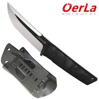 Oerla TAC WS-0018 Small Warrior Series Fixed Blade Knife 420HC Stainless Steel Field Knife Camping Knife with G10 Handle Waist Clip EDC Kydex Sheath