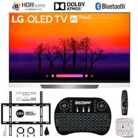 LG OLED65E8PUA 65 E8 OLED 4K Ultra HD AI TV with Wireless Keyboard + Wall Bracket Bundle