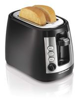 Hamilton Beach 2 Slice Extra Wide Slot Toaster with Keep Warm & Bagel Settings, Shade Selector, Toast Boost, Auto-Shutoff and Cancel Button, Black (22810)
