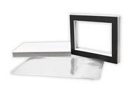 Golden State Art, Pack of 10 Black Pre-Cut 5x7 Picture Mat for 4x6 Photo with White Core Mattes Sets. Includes 10 High Premier Acid Free Bevel Cut Matts & 10 Backing Backers Board & 10 Clear Bags