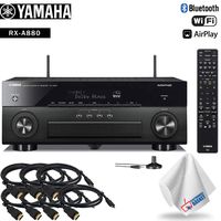 Yamaha AVENTAGE RX-A880 7.2-Channel Network A/V Receiver Accessory Kit - Includes - 7 x HDMI Cable + More!
