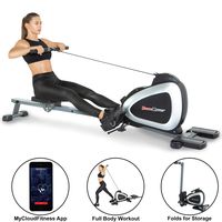 Fitness Reality 1000 Plus Bluetooth Magnetic Rower Rowing Machine with Extended Optional Full Body Exercises and Free App