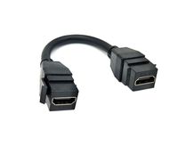 Poyiccot HDMI Keystone Coupler Cable, HDMI Keystone Jack Pigtail Cable for Wall Plate HDTV Roku TV Stick Chromecast, Nintendo Switch Xbox