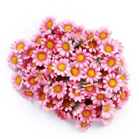 Gleader Approx 100pcs Artificial Gerbera Daisy Silk Flowers Heads for DIY Wedding Party (Light Pink) by Gleader