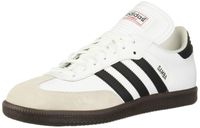 adidas Men's Samba Classic Running Shoe, white/black/white, 12.5 M US