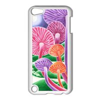 Colorful Mushrooms Apple iPod Touch 5th Gen White Hard Case Original Fantasy Art