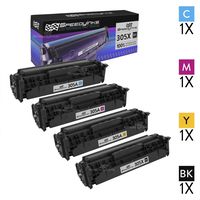 Speedy Inks Compatible Toner Cartridge Replacement for HP 305A/X (1 High Yield Black, 1 Cyan, 1 Magenta, 1 Yellow, 4-Pack)