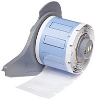 Brady M71-187-1-342 BMP71 PermaSleeve Wire Marker Sleeves, 0.335" Height, 1.015" Width, Polyolefin (B-342) White (Roll of 100)