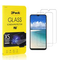 CUSKING Galaxy A40 Tempered Glass Screen Protector, 9H Hardness Screen Protector for Samsung Galaxy A40, Bubble Free, Easy Installation, 2 Pack