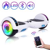 SISIGAD Hoverboard 6.5" Self Balancing Scooter with Colorful LED Wheels Lights Two-Wheels self Balancing Hoverboard Dual 300W Motors Hover Board UL2272 Certified