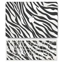 One Micron Case + Keyboard Cover Compatible with MacBook Air 11 inch, Plastic Pattern Hard Case Shell Compatible MacBook Air 11.6 Inch (Model: A1465/A1370)-Zebra Pattern