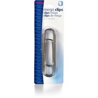 Officemate OIC Mega 4-Inch Silver Paper Clips, 5 per Pack (30918)