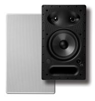 Polk 65-RT In-Wall Speaker - The Vanishing Series with Premium Sound | Power Port & Paintable Wafer-Thin Sheer Grille | Dual Band-Pass Bass Ports for Low Frequencies (Renewed)