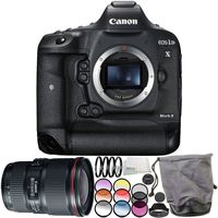 Canon EOS-1D X Mark II DSLR Camera with EF 16-35mm f/4L is USM Lens 6PC Accessory Bundle - Includes 3PC Filter Kit (UV + CPL + FLD) + More - International Version (No Warranty)