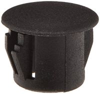 Morris 22384 Plastic Knockout Plug, 3/8-Inch, Black, 10-Pack