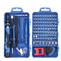 Precision Screwdriver Set, Fomatrade 115 in 1 Professional Screwdriver Set, Multi-function Magnetic Repair Computer Tool Kit Compatible with iPhone/Ipad/Android/Laptop/PC etc (Blue)