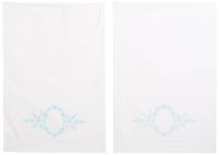 Dimensions DIY Monogram Pillow Case Embroidery Kit, Daisy Monogram, 20" x 30", 2 pcs