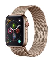Apple Watch Series 4 (GPS + Cellular, 44mm) - Gold Stainless Steel Case with Gold Milanese Loop