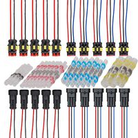 Eagles 2 Pin + 3 Pin Waterproof Quick Disconnect Electrical connectors 5pcs + 5pcs for Automotive Marine Boat Truck Trailer Wiring