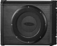 Jensen JMPSW800 Amplified 8" Subwoofer, 200 Watts Max Power Handling, Built-in Amplification, Black Anodized all Aluminum Enclosure, Mate-in-lock Connectors for Easy Installation