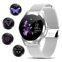 Smart Watch for Women,Elegant&High-end Sylish Stainless Steel IP68 Waterproof Smartwatch Fitness Tracker with Heart Rate Sleep Monitoring Calories Pedometer Activity Tracker,Gift for Lady Girls,Silver