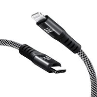LAX USB C to Lightning Cable - [Apple MFi Certified] Fast Charging Braided Cord, Compatible with iPhone X/XS/XR/XS MAX/8/8 Plus, iPad (3 Feet, Black)