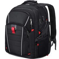 Laptop Backpack Extra Large Travel College Backpacks for Women Men Waterproof Business Computer Backpack with USB Charging Port Smart Scan Bookbag Fits 17 Inch Laptop Notebook Black