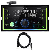JVC KW-X830BTS 2-Din Digital Media Bluetooth Receiver, USB/iphone/SiriusXM+Cable