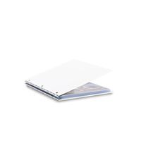 Pina Zangaro Vista 8.5x11 Portrait Screwpost Binder Snow, Includes 20 Pro-Archive Sheet Protectors (34070)