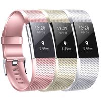 honecumi Colorful Pattern Watch Band Replacement for Fitbit Charge 2 Wrist Strap Men&Women Floral Quick Release Fitbit Charge 2 Smart Watch Strap Band-Small Large Size