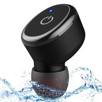 IPX8 Waterproof Bluetooth Earbud, Mini Wireless Headphone with 6 Hour Playtime Car Headset with Mic for iPhone and Android Smart Phones (One pcs)