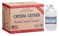 Crystal Geyser Alpine Spring Water ( 6 Count of 128 Fl Oz Bottles), 768 Fl Oz