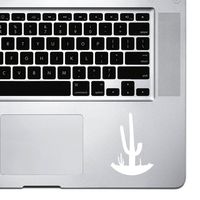 StickAny Palm Series Cactus Land Sticker for MacBook Pro, Chromebook, and Laptops (White)
